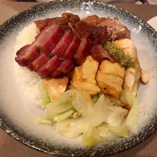 Roast Pork & Chicken On Rice