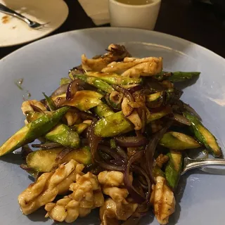Sea Cucumber and dried squid with vegetables