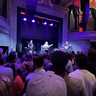 Bright color, texture, and features of audience members for entire show. Awkward = less dancing = less fun show.