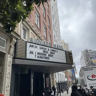 the marquee of the marquee