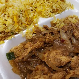 Lunch Lemon Grass Chicken, double rice