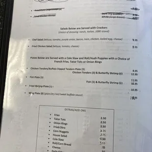 menu updated - October 2024