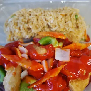 Sweet and sour chicken