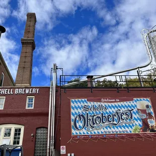 smokestacks in the background