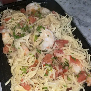 Alla Checca with Shrimp