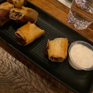 Philly Cheesesteak Egg Rolls