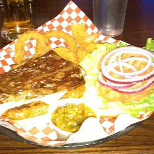 My suicide sausage burger, yum!