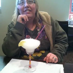 Vickie getting her drink on