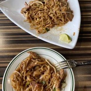 Huge portions. This was the pork Pad Thai.