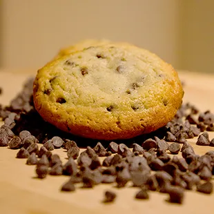 a chocolate chip cookie