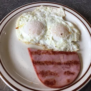 #2 Combination with 2 Eggs, Ham and Malted Waffle