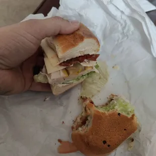 Turkey club on a roll