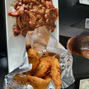 Red Beans and Rice with Chicken Wings