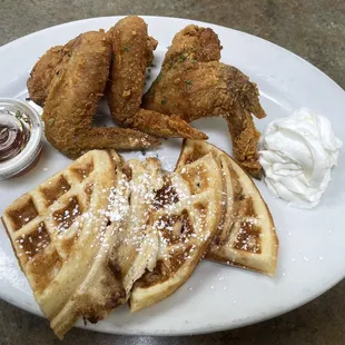 Chicken and Waffles Plate
