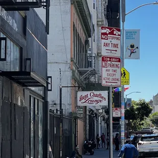 a man walking down the street