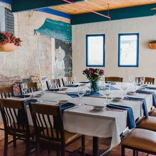 a table set for a meal