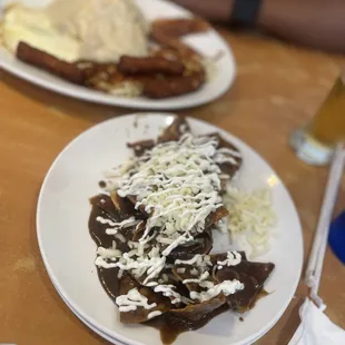 Side of mole chilaquiles