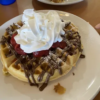 Nutella and Strawberry Waffle