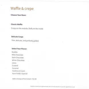 Waffle &amp; Crepe