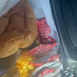 Hood Burger with Fries