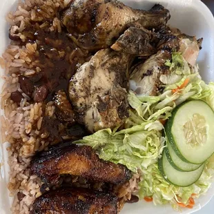 Jerk chicken plate