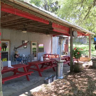 Nice outdoor seating