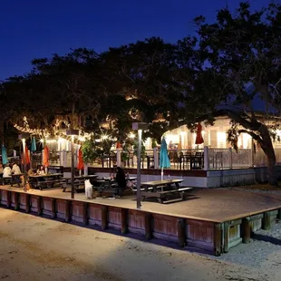 Waterside outdoor seating