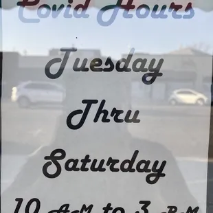 Please note Covid hours as of March 2021.