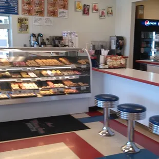 the interior of the store