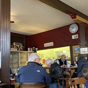 people sitting at tables