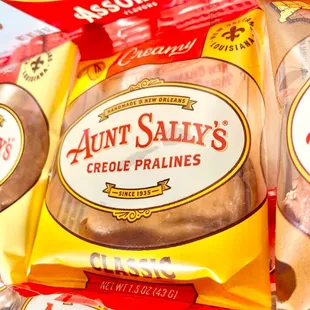 a pile of aunt sally's pralines