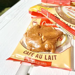 a close up of a bag of peanut butter