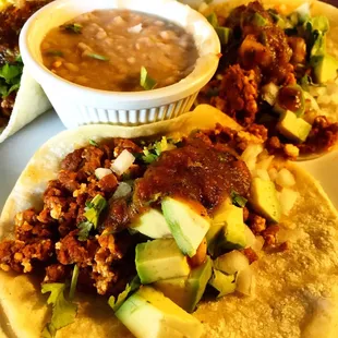 Vegan Breskfast Tacos with Tofu and Soyrizo