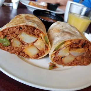 Soyrizo burrito