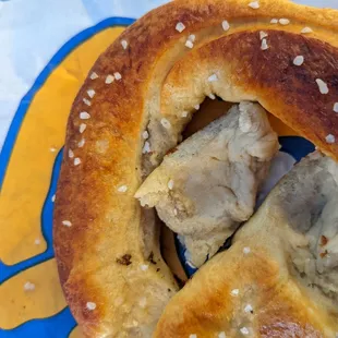 Really discusting. I had two badly baked pretzels. They only gave me one to replace. Adam did not resolve this issue.