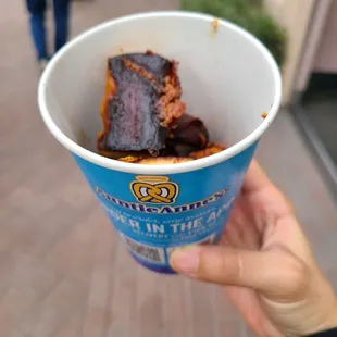 Burnt pepperoni pretzel nuggets