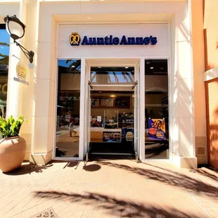 the entrance to the store