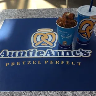 Pretzel Mini Dogs and Lemonade