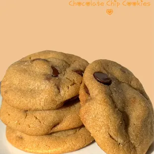 Brown Butter Chocolate Chip cookie. Two different types of real chocolate chips (semi sweet and milk)