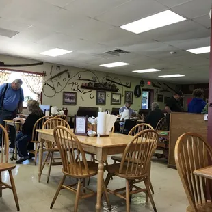 the dining area