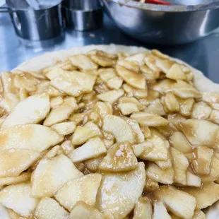 Fresh Homemade Apple Pie. Never Canned Filling!
