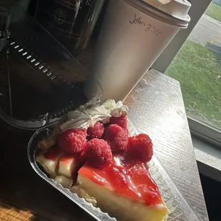 Raspberry cream pie! So good!!