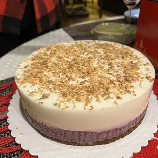Got lucky with the last ube cheesecake in the shop on Christmas Eve. Didn&apos;t even know they made these but omg sooo good