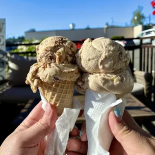 (Left) Almond Fudge &amp; (Right) Maple pecan. 5/13/21