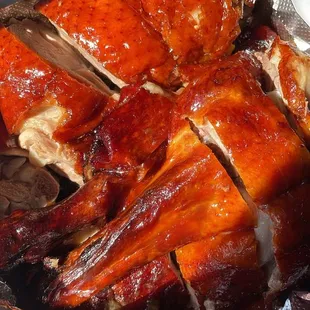 Half roasted duck. Very good.