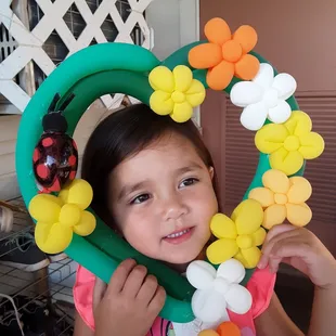 Heart Flower Balloon Frame