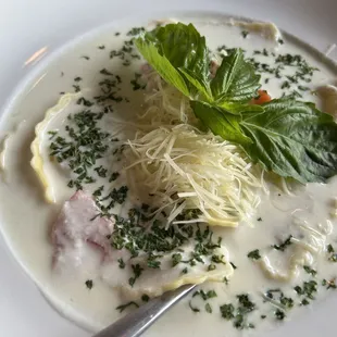 Lobster ravioli. So good.