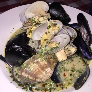 5. Wine Steamed Clams & Mussels