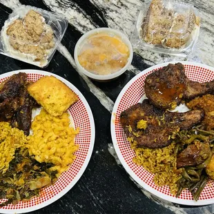 Food and Terrion Carrot Cake,Nillas Peach Cobbler