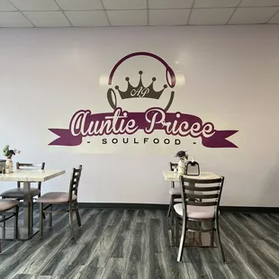 the interior of the restaurant